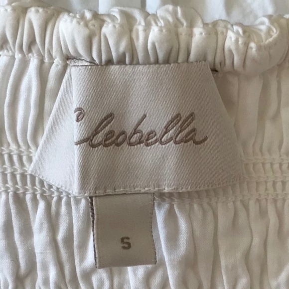 NWT CLEOBELLA ELODIE WHITE SMOCKED STRAPLESS MIDI DRESS - Picture 7 of 12